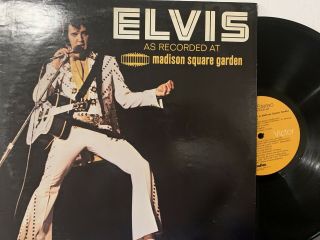 Elvis Presley ‎– Elvis As Recorded At Madison Square Garden Lp 1972 Rca Nm/vg,