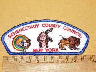 Vintage Bsa Boy Scouts Of America Patch Schenectady County Council York