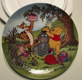 Bradford Exchange Disney Pooh " A Celebration For Eeyore " Plate 803a (7th Issue)