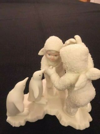 Department 56 Snowbabies " Playing Games Is Fun " Figurine 7947 - 2 Box