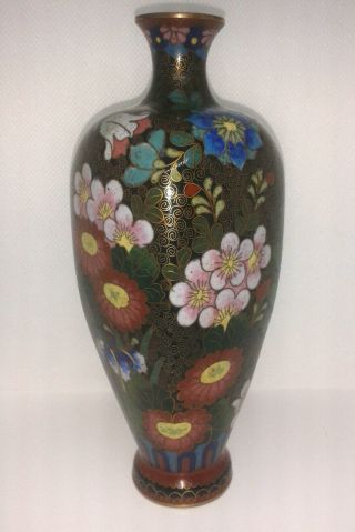 Signed By Sano Toyosaburo Antique Rare 6.  3 " Japanese Meiji Period Cloisonne Vase