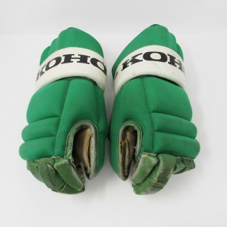 Vintage Koho Hockey Gloves Gl5 Gl4 Green Made In Finland Man Cave Decor