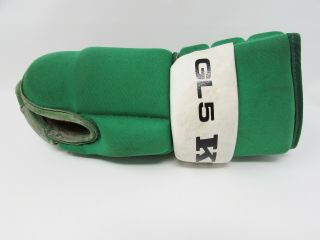 Vintage KOHO Hockey Gloves GL5 GL4 Green Made in Finland Man Cave Decor 2
