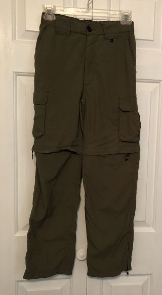 Bsa Boy Scouts Uniform Pants Zip Off Cargo Youth Medium Nylon Green M Switchback
