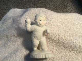 Dept 56 Snowbabies Figurine - Child Throwing A Snowball