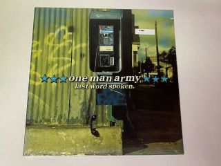 One Man Army Last Word Spoken Lp Record Tan Color Vinyl Punk