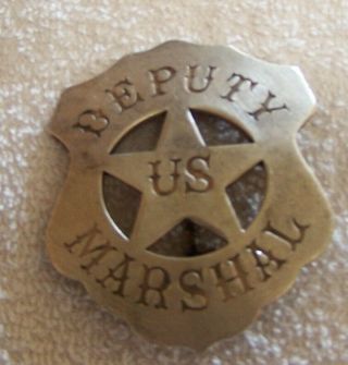Old West Tin Badge Deputy Us Marshal