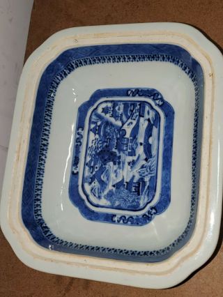 18th Century Antique Chinese Blue And White Tureen and Cover Export Porcelain 3