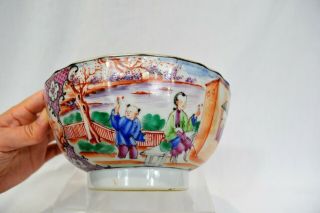 Antique Chinese Porcelain Famille Rose Bowl Qing Dynasty 2