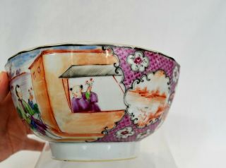Antique Chinese Porcelain Famille Rose Bowl Qing Dynasty 3