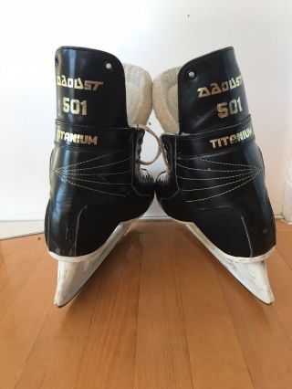 Vintage Hockey Skates - DAOUST 501 TITANIUM - Size 10 - 2
