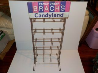 Vintage Candy From Brach’s Candyland Store Display Rack Advertising