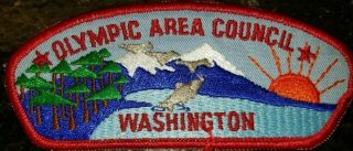 Olympic Area Council Shoulder Patch Csp T - 1 Only Issue Bremerton,  Washington Bsa