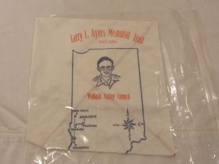 Vintage Boy Scout Neckerchief Larry Ayers Memorial Trail