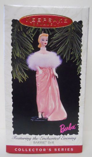 Vintage 1996 Hallmark Keepsake Ornament Enchanted Evening Barbie - Qxi6541