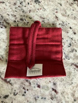 Longaberger Fabric Handle Gripper Button Style - Paprika