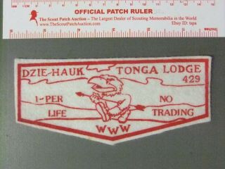 Boy Scout Oa 429 Dzie - Hauk Tonga Flap 4890jj