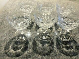Vintage Signed Waterford Colleen Short Stem (cut) Set Of 6 Liquor/cocktail Glass