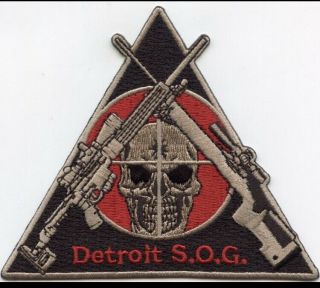Dea Drug Enforcement Administration Detroit Special Operations Group Patch.