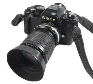 Vintage Nikon Fa 35mm Slr Camera W/zoom Nikkor 35 - 105mm Hn3 Lens