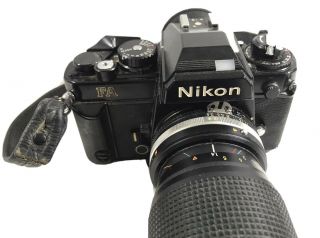 Vintage Nikon FA 35mm SLR Camera w/Zoom Nikkor 35 - 105mm HN3 Lens 2