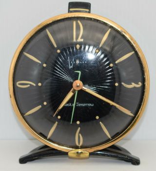 Westclox Clock Of Tomorrow Made In Usa Vintage 1950 