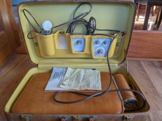 Vintage Niagara Cyclo Massage/heat Deluxe Equipment In Case W/ Keys Instructions