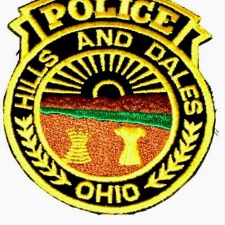 Hills And Dales Ohio Oh Sheriff Police Patch Vintage Old Mesh