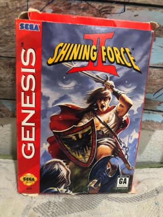 Shining Force I2 Sega Genesis Authentic Rpg Game Role Play Vtg Fun