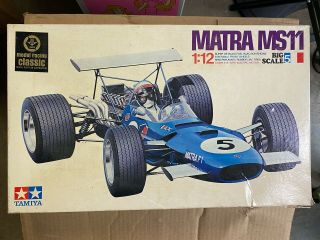 Vtg Tamiya Matra Ms11 Big Scale 1/12 Formula One Car 1968 Motorized Model Japan