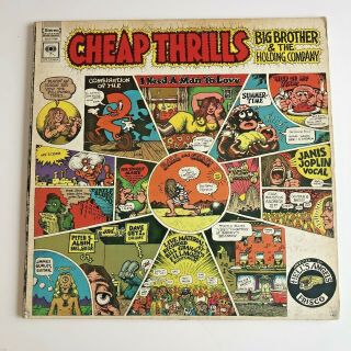 Big Brother & The Holding Company Thrills Janis Joplin 1st Edition Vinyl