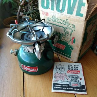 Vintage Coleman 502 - 700 Camp Stove 7 - 74 W/box And Instructions