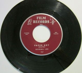 Norma Lee " Paper Boy " / " You Belong To Me " Film 707 1959 Rockabilly