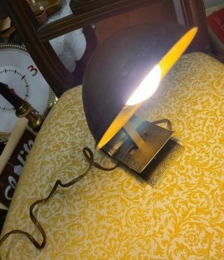 Vintage Adjusto Lite Brass Adjustable Desk/ Clip Lamp Circa 1930 