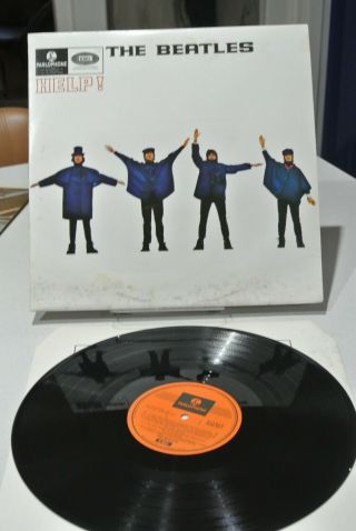 The Beatles Help Vinyl Record Lp Orange Oz Label