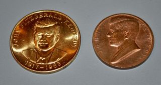 1961 John F.  Kennedy Inauguration Bronze Coin 1963 Coin