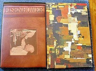 1972 Leather Limited Edition The Paintings Of Dwight D.  Eisenhower & Biography
