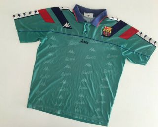 Barcelona Fc 1992/95 Kappa Away Football Shirt M Mens Vintage Soccer Jersey