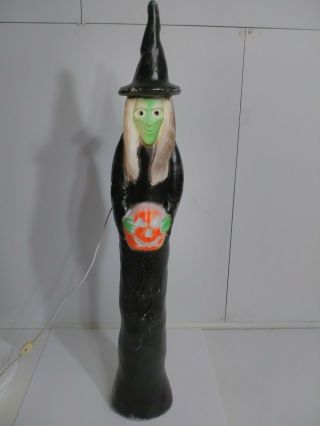 Vintage Don Featherstone Blow Mold Halloween Witch 1994 Union Prod 36 " Skinny