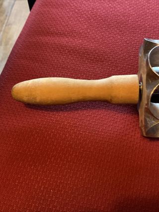 VINTAGE HAUPT CUTTERS DONUT AND BUN CUTTER SIZE 1 1/2 X 5.  MADE IN ILLINOIS 3