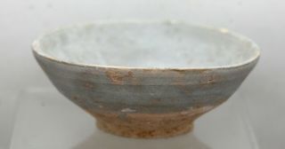 River Salvaged Antique Chinese Ming Dynasty Longquan Celadon Ceramic Bowl C1600s