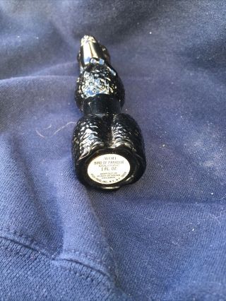 Vintage Avon Bon Bon Black Poodle Perfume Bottle Decanter Cologne Empty Retro 3