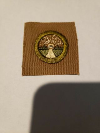 Conservation Square Merit Badge Type A 1920 - 1933 Boy Scouts Of America Bsa