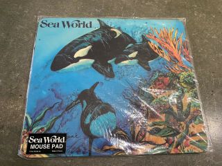 Vintage Sea World Mouse Pad In Package 8 3/4”x10”