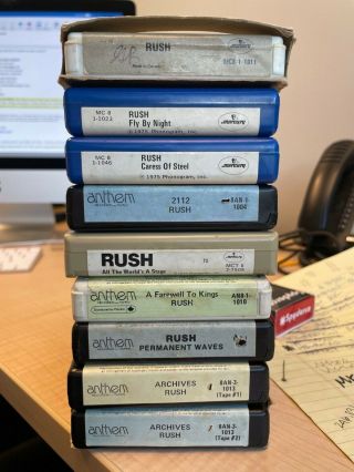 Rush 8 - Track Tapes (set Of 9 Cartridges)