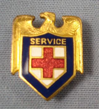 Wwii Red Cross Eagle Pin.  Designed By Malvina Hoffman.