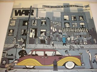 Vintage 33 1/3 Rpm Album War The World Is A Ghetto