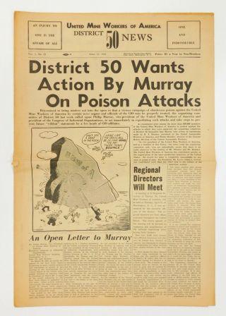 1942 United Mine Workers Of America District 50 News Newspaper April 15th Umaw