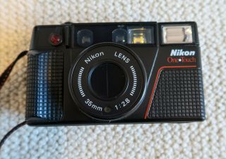Vintage Nikon L35af2 35mm Point And Shoot Film Camera One Owner