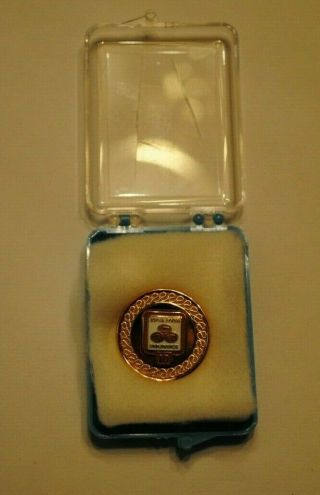 Nib Vintage State Farm Insurance 10 Year Service Gold Filled Pin Oc Tanner